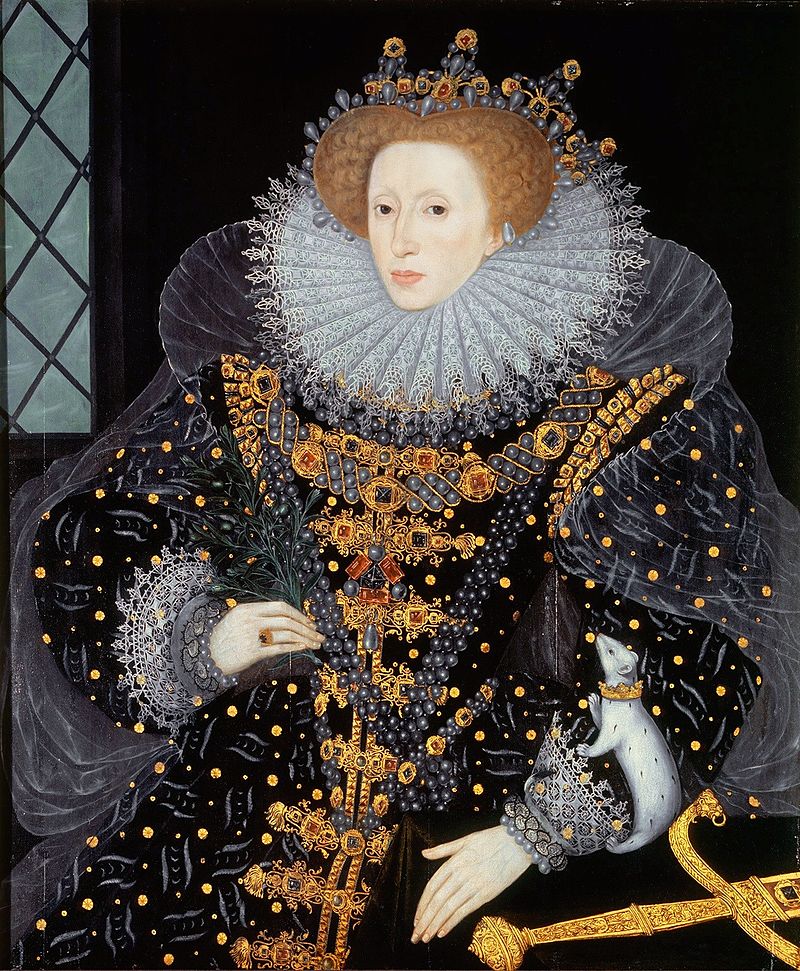 Elisabetta I d'Inghilterra in un ritratto dell'epoca