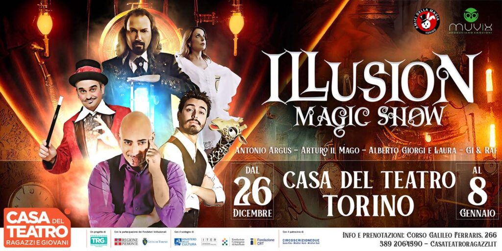 illusion magic show - la locandina