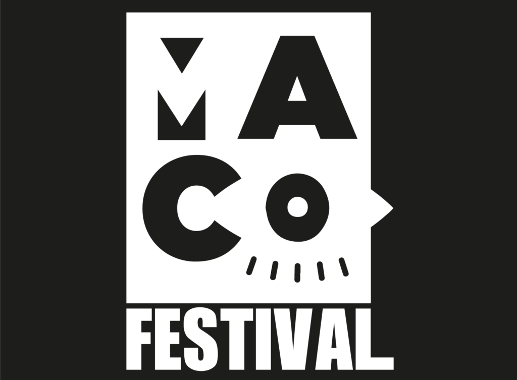 maco festival- nella foto il logo ufficiale in bianco e nero