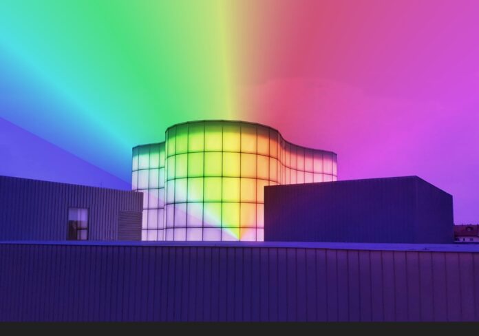 il mudec con i colori rainbow