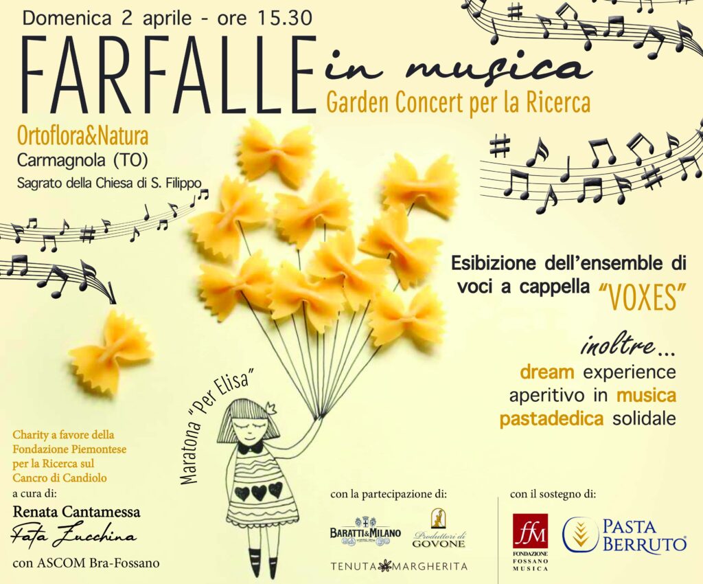 Ortoflora e Natua - la locandina di Farfalle in musica