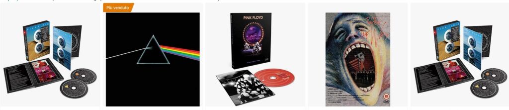 diversi dvd dei pink floyd