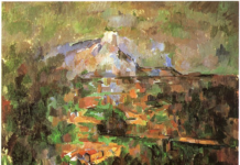 monte sainte victorie dipinto da Cézanne