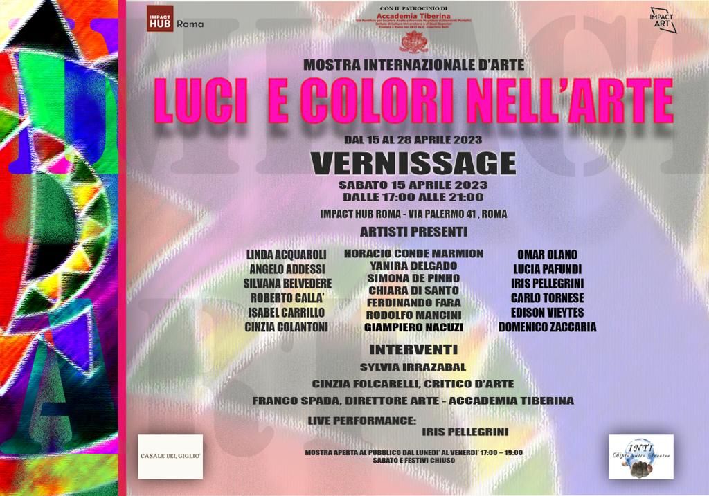 luci e colori nell'art - la locandina dell'evento