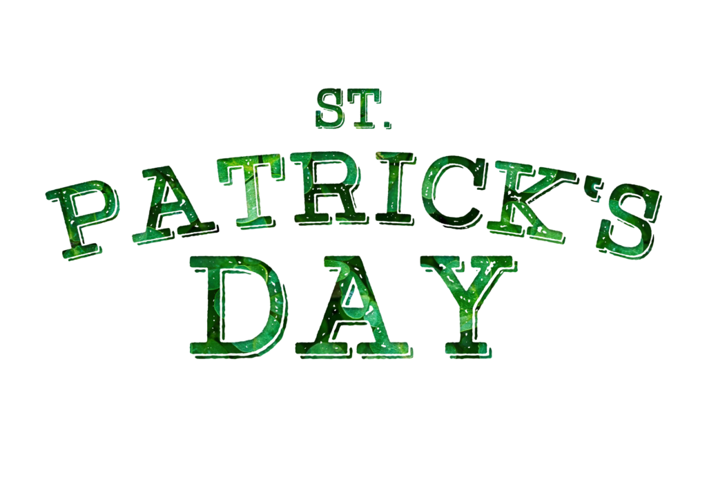 St Patrick's Day - scritta verde