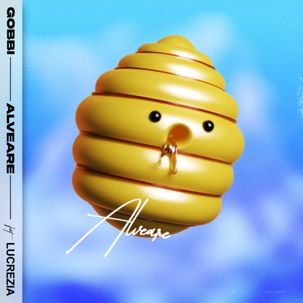 alveare - il disegno di un alveare su sfondo azzurro