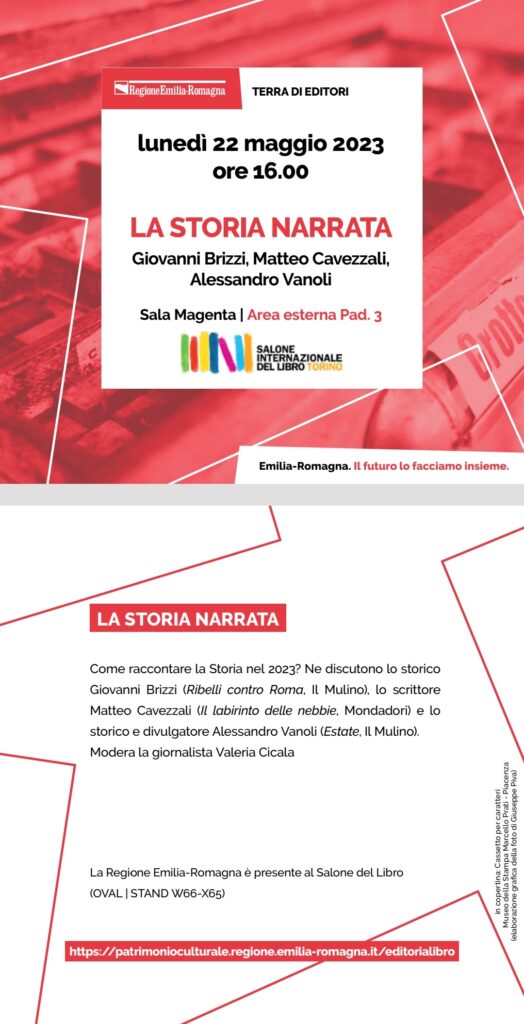 locandina di conferenza di lunedi 22 maggio con programma