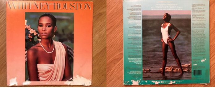 whitney houston - la copertina dell'album d'esordio del 1985