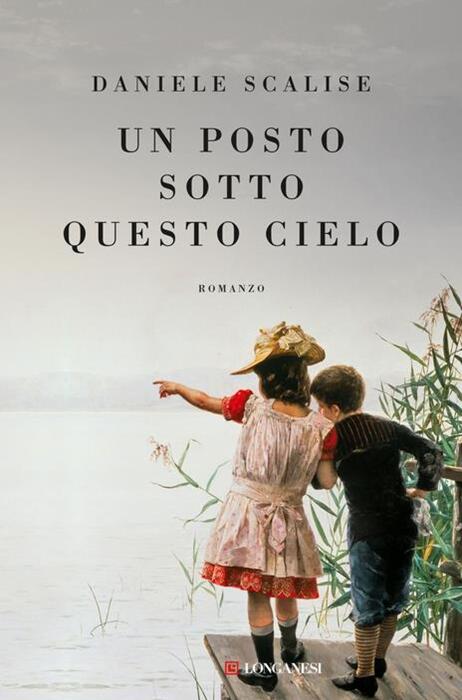 immagine di copertina del libro di daniele scalise  due bambini davanti a un corso d'acqua in un immagine ottocento
