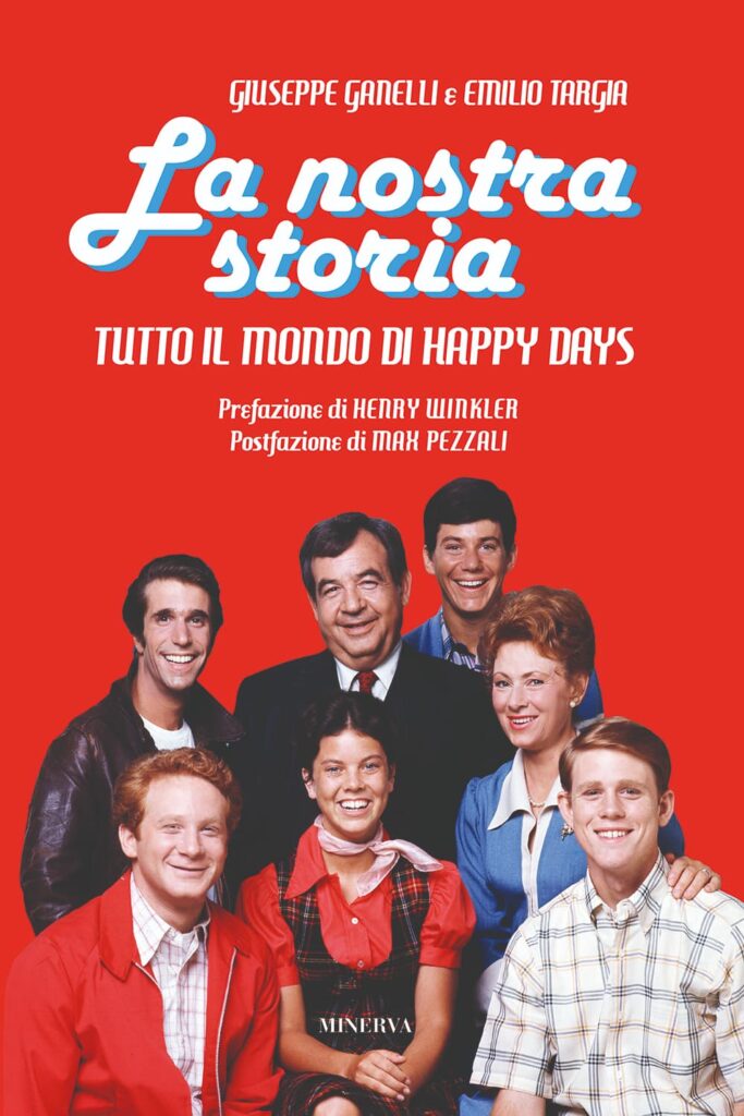 happy dais - la copertina del libro dedicata alla popolare sit com, con in primo piano il caso degli attori