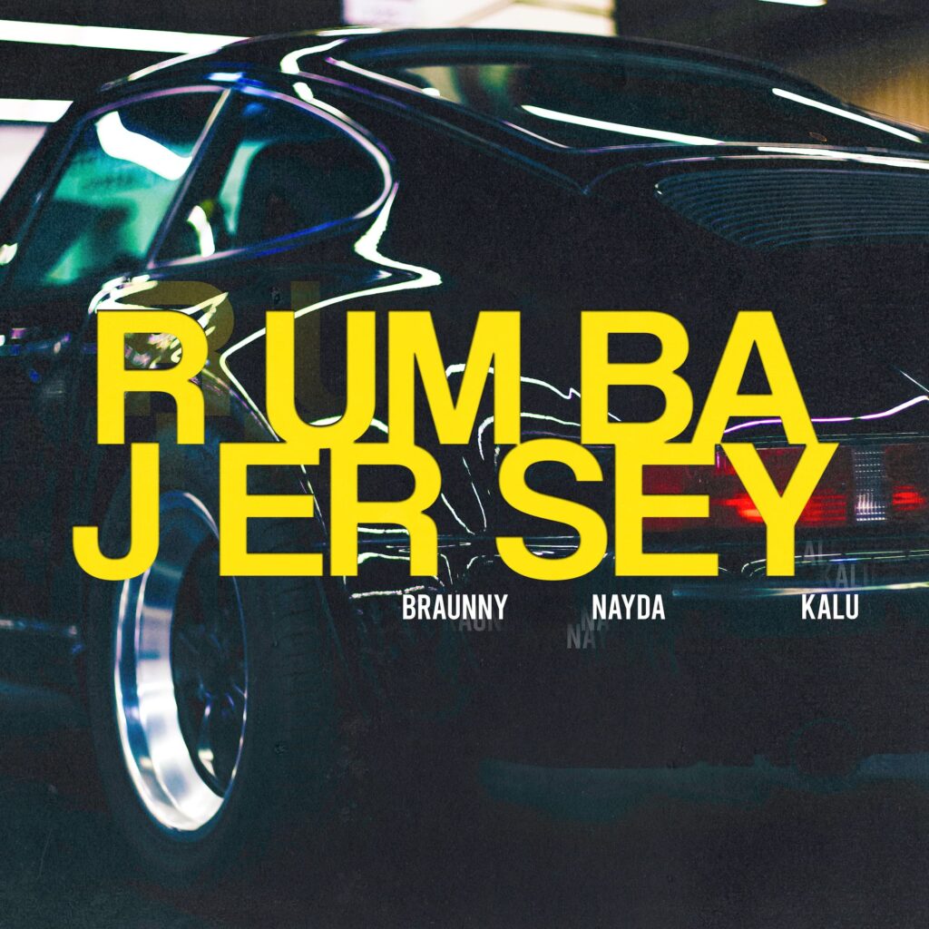 rumba jersey - la copertina del nuovo singolo che raffigura il retro di una porsche carrera di colore nero