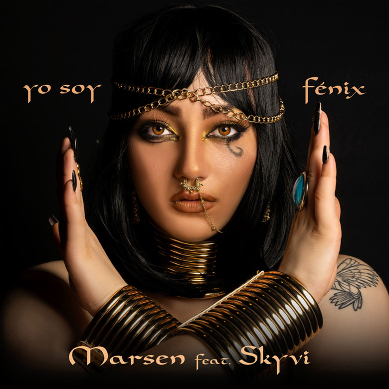 marsen, truccata da imperatrice egizia, nella copertina del nuovo singolo