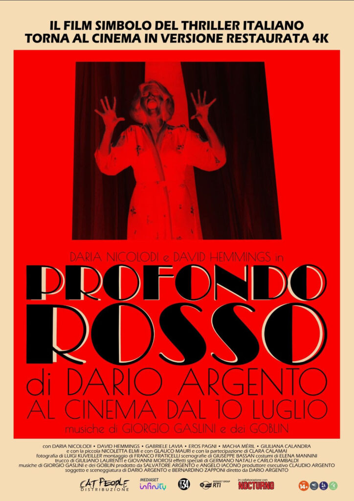 profondo rosso - la locandina del film di dario argento