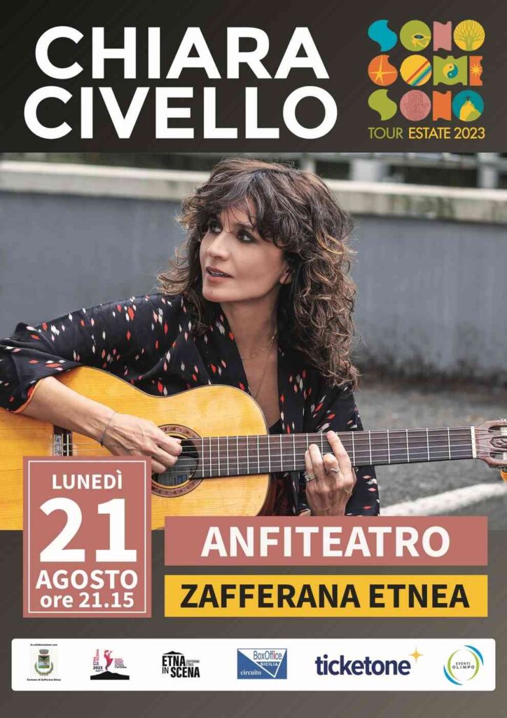 chiara civello - la locandina del concerto a zafferana etnea