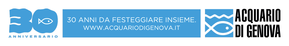 Acquario di Genova - il logo dei 30 anni