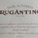 Rugantino - dettaglio del menu