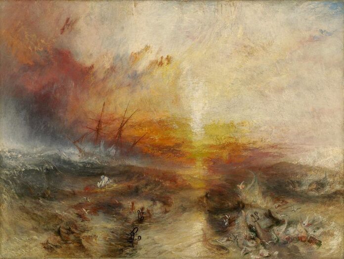 il dipijnto originale di william turner the slave ship