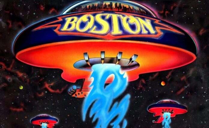 boston - la copertina dell'album della band statunitense, che raffigura il disegno di una astronave