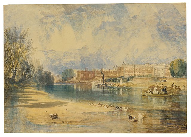 William Turner, Venezia, la foce del Canal Grande, acquerello (1840 circa), Yale Center for British Art, USA - licenza CC