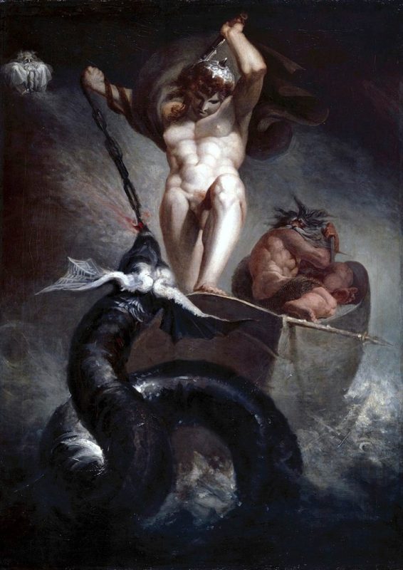 Johann Heinrich Füssli, Thor Fighting the Midgard Serpent, 1790 , Oil on canvas, Royal Academy of Arts, London © akg-images