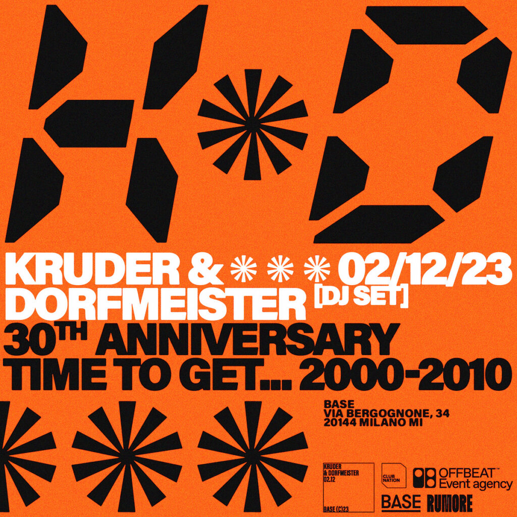 Kruder & Dorfmeister  - la locandina dell'evento di milano