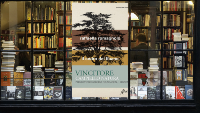 il ribro di raffaella romagnolo il cedreo del Libano nella vetrina di una libreria