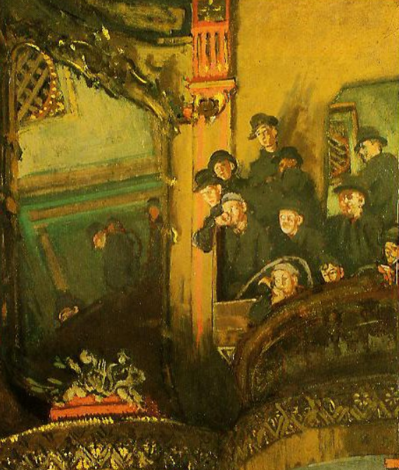 the old bedford . dipinto a olio di Sickert in  una galleria di rappresentazione teatrale,