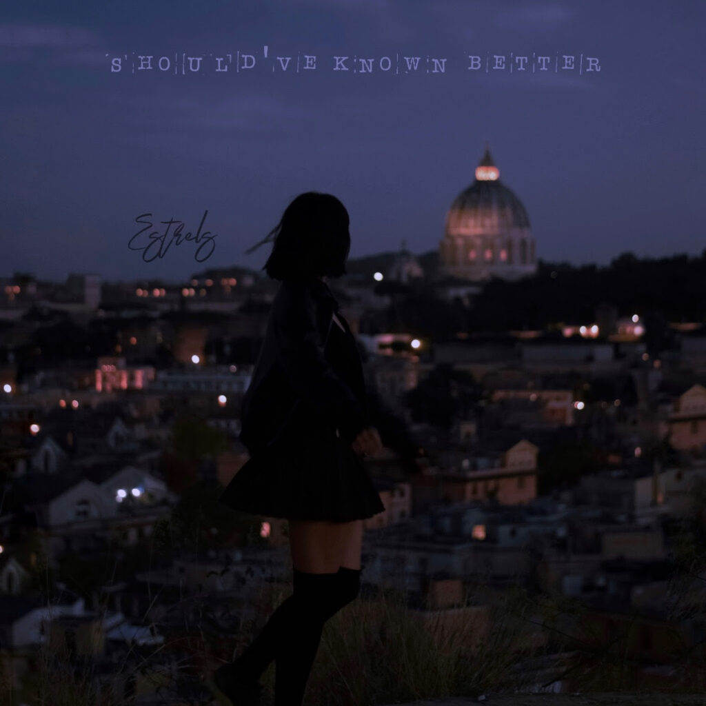 £strels - la copertina del nuovo singolo che raffigura un veduta notturna di roma