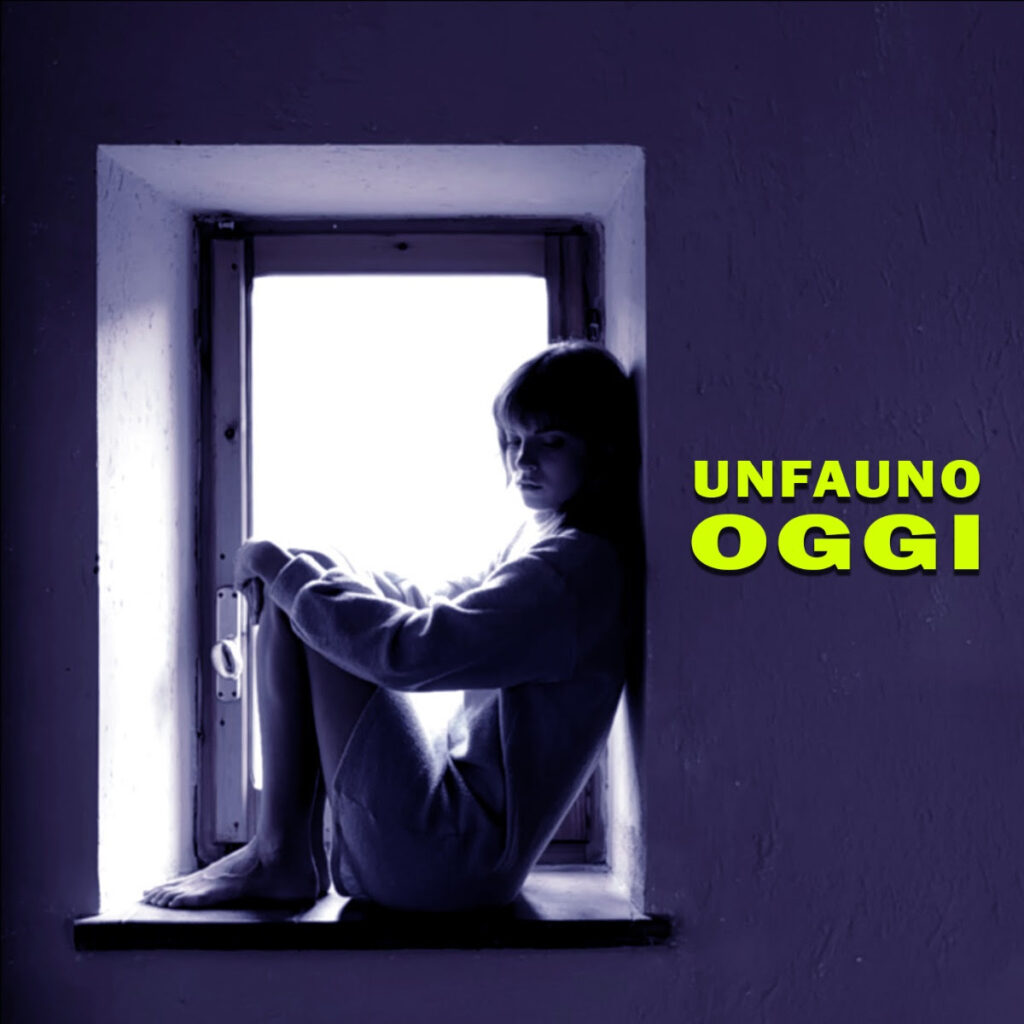 oggi - la copertina del nuovo singolo di unfauno che raffigura una donna in controluce seduta sul davanzale di una finestra