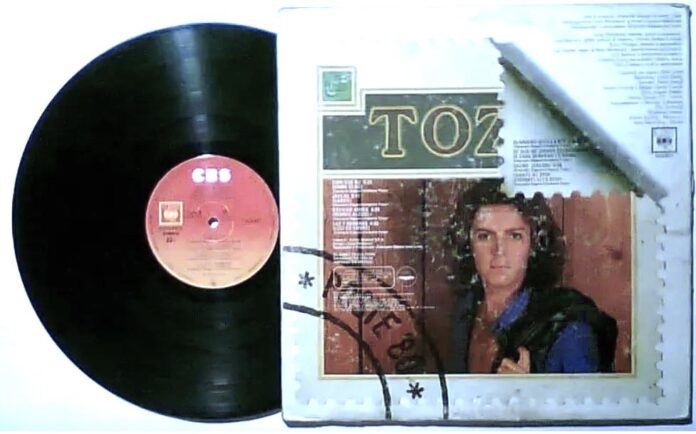 umberto tozzi nella copertina dell'album pubblicato nel 1980