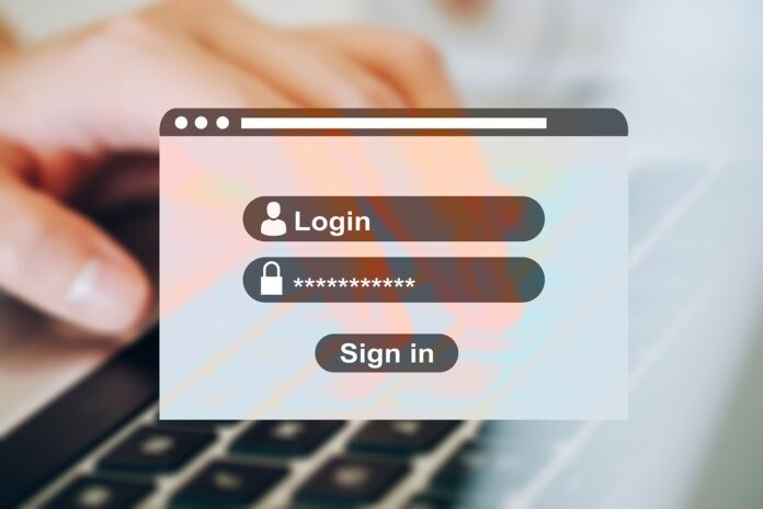 Come creare password efficaci - nella foto il riquadro di accesso ad un sito con le scritte 