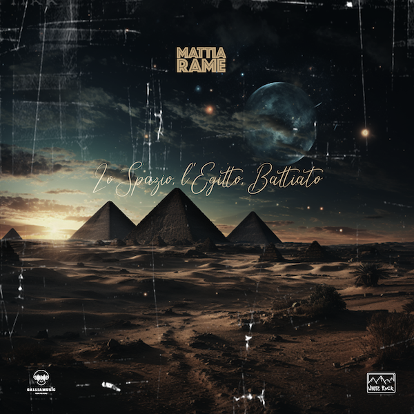 mattia rame - la copertina del nuovo album che raffigura le piramidi illuminate al tramonto