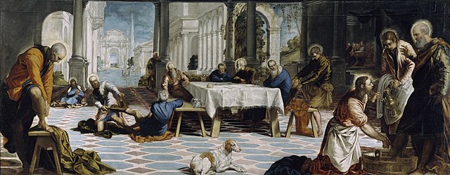 il lavatoio dipinto di Tintoretto