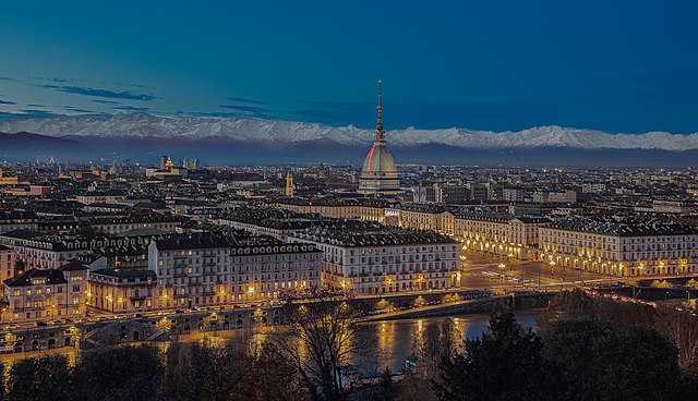 torino panoramam serale visto dal po licenza CC