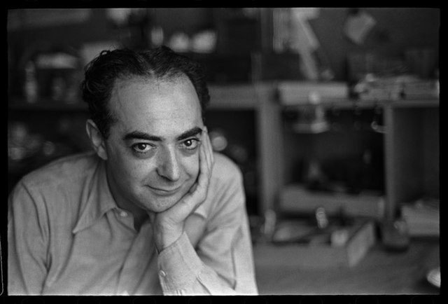 Brassaï. il fotografo di Parigi di notte in una foto d'epoca bianco e nero con mano appoggiata al mento - licenza CC