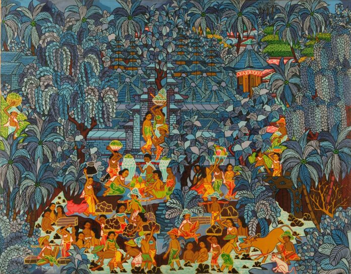 pittura balinese foto per gentile concessione collezione privata italiana