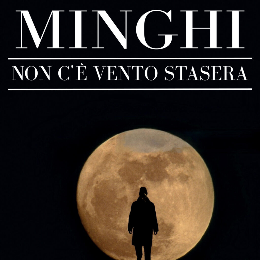 amedeo minghi - la copertina del nuovo singolo che raffigura l'ombra di un uomo in controluce rispetto alla luna