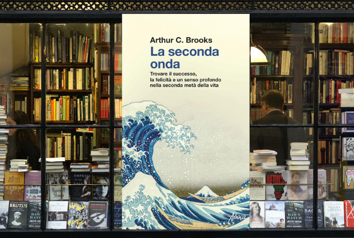 la seconda onda libro in una vetrina di libreria