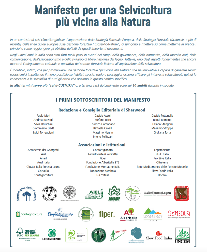 Un manifesto - l'elenco delle associazioni e istituzioni aderenti