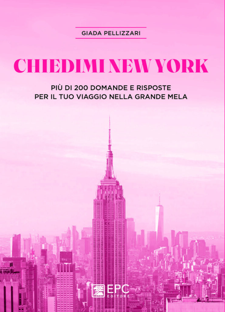 giada pellizzari - la copertina del libro "chiedimi new york" che raffigura una vista dall'alto della città