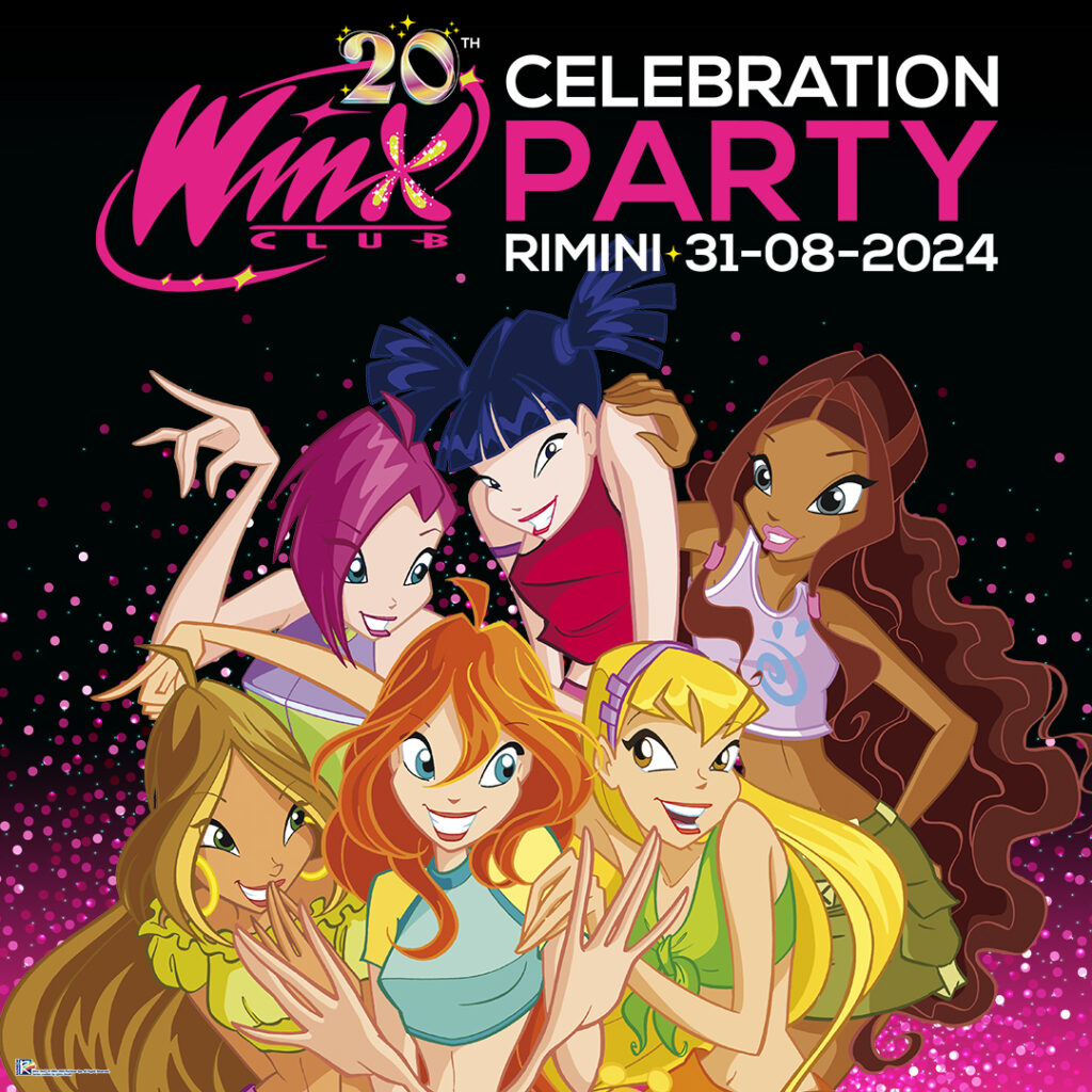 winx club 20th celebraion party - la locandina dell'aevento