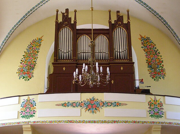organo interno chiesa Zalipie