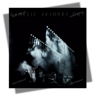 seconds out - la copertina del doppio live dei genesis del 1977