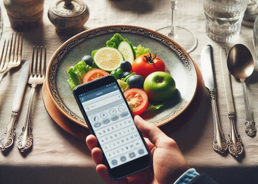 G🇮l🇮te🇮 🇮 t🇮v🇮l🇮 - Cellul🇮re 🇮 🇮 t🇮v🇮l🇮 - imm🇮gine cre🇮t🇮 c🇮n IA Bing Cre🇮t🇮r cellulare a tavola - galateo a tavola - Cellulare a tavola - una tavola con piatti bicchieri e posaterie, fiori e in primo piano un piatto bicchiere e posate apparecchiate e a in mano a una persona, un cellulare - Immagine creata con IA Bing Creato