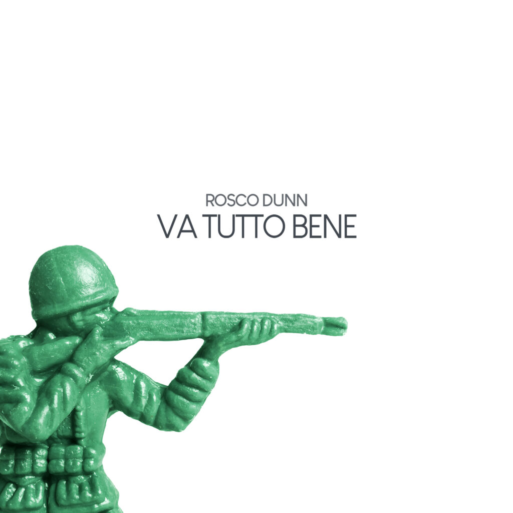 rosco dunn - la copertina del nuovo sinfolo che raffigura un soldatino di plastica, con il fucile puntato
