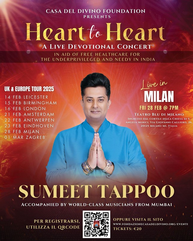 Sumeet Tappoo - la locandina del tour europeo