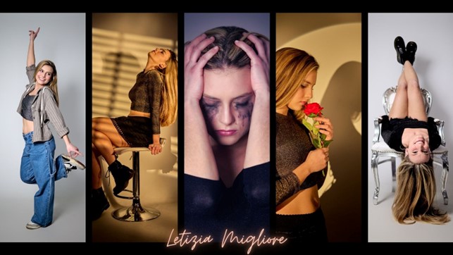 letizia migliore in un collage di immagini
