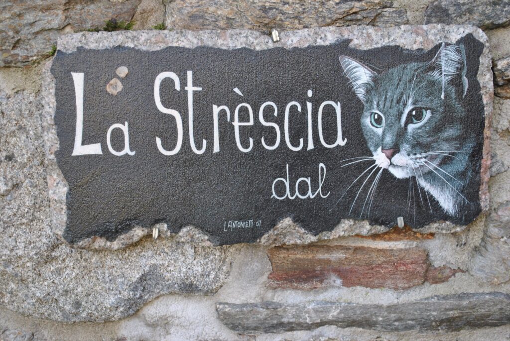 cartello della strescia del gat