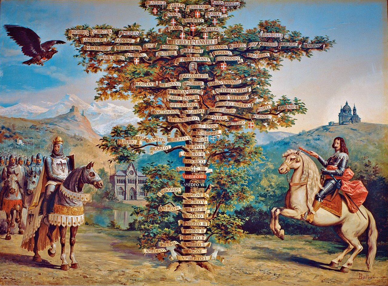 albero genealogico savoia