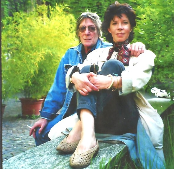 riki maiocchi e la moglie rosanna in una rara foto d'epoca